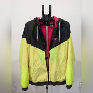 Rare Vintage Nike Windrunner Windbreaker Jacket Yellow Black Volt Pink XXL